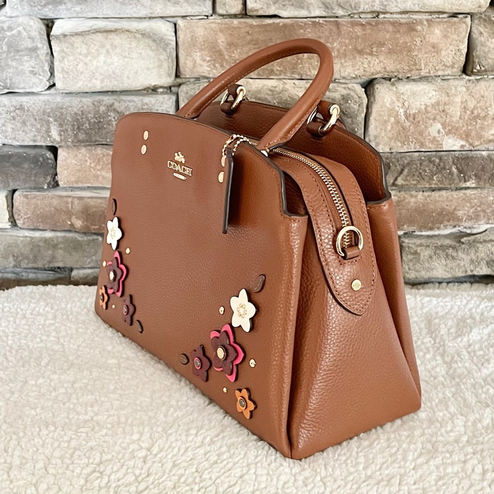 NEW✨Coach Lillie Carryall w Daisy Applique LARGE - Picture 3 of 9